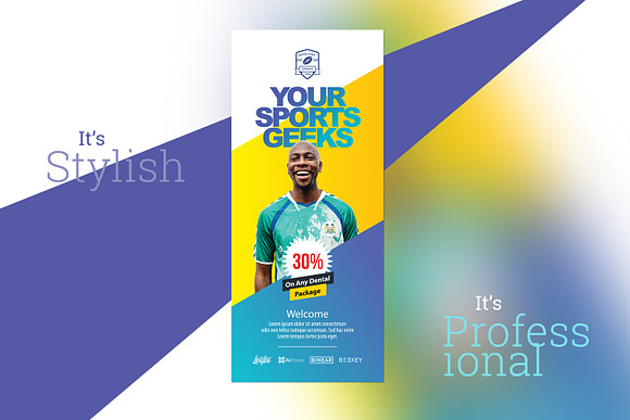 Sports Rollup Banner in Flyer Templates - product preview 1