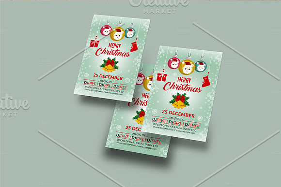 Christmas Party Flyer V902 in Flyer Templates - product preview 3