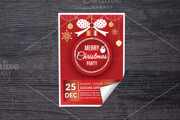Christmas Party Flyer V903 in Flyer Templates - product preview 1