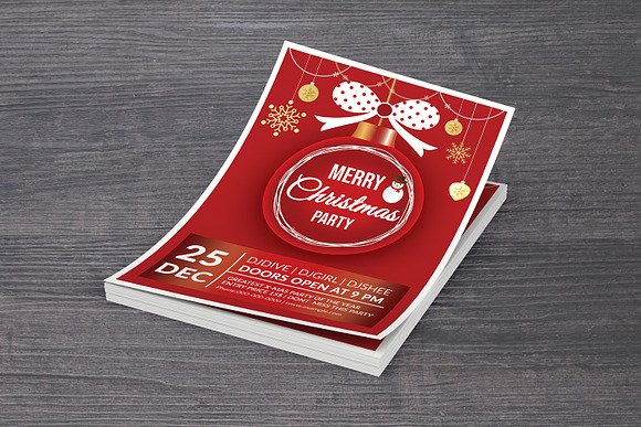 Christmas Party Flyer V903 in Flyer Templates - product preview 2