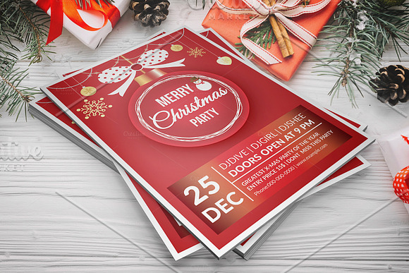 Christmas Party Flyer V903 in Flyer Templates - product preview 3