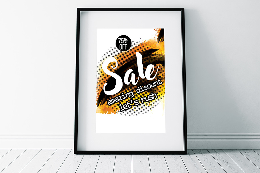 Sale Typography Flyer Templates in Flyer Templates - product preview 8