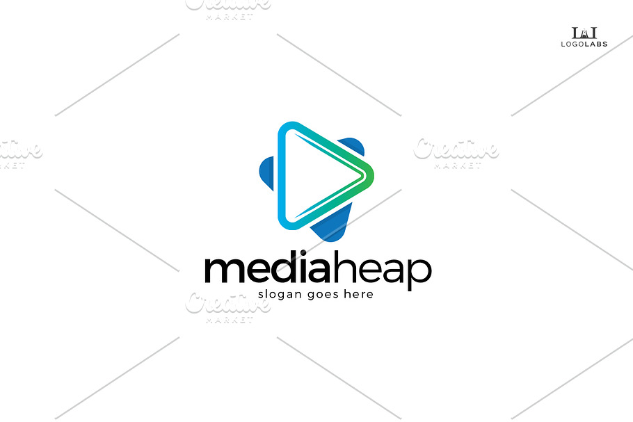 Media Heap Logo in Logo Templates - product preview 8