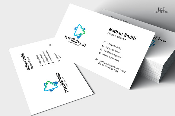 Media Heap Logo in Logo Templates - product preview 3