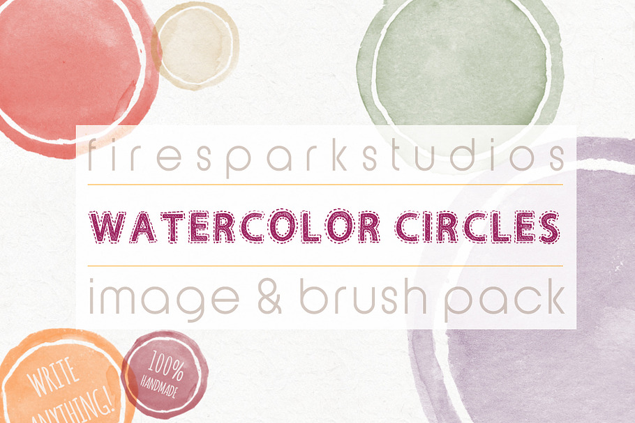 Blank Watercolor Circles