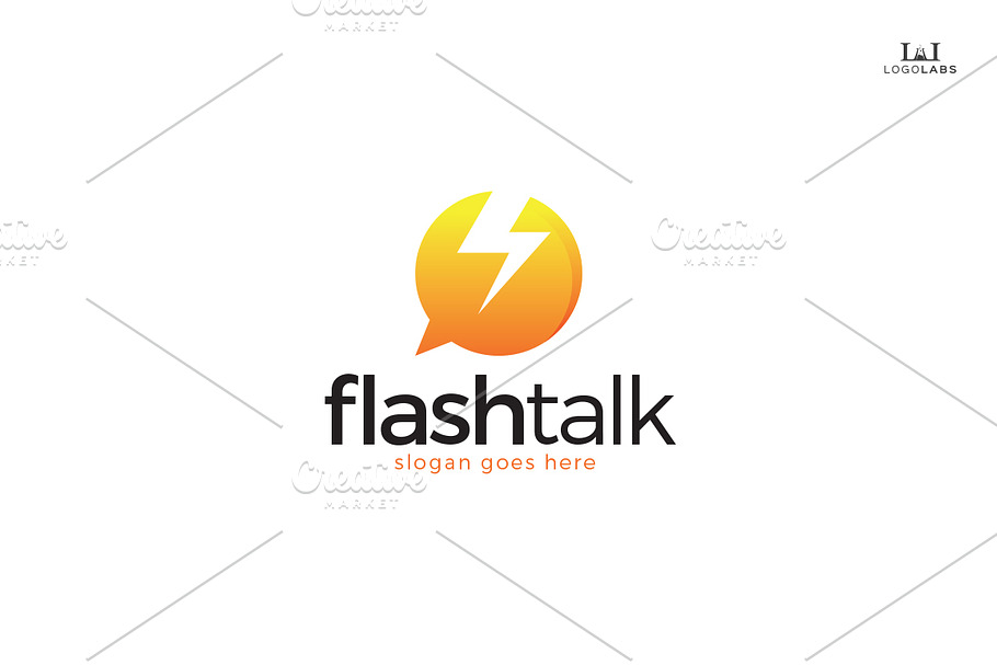 Flash Talk Logo in Logo Templates - product preview 8