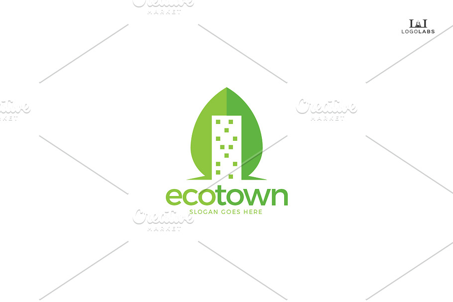 Eco Town Logo in Logo Templates - product preview 8