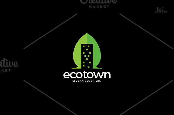 Eco Town Logo in Logo Templates - product preview 1