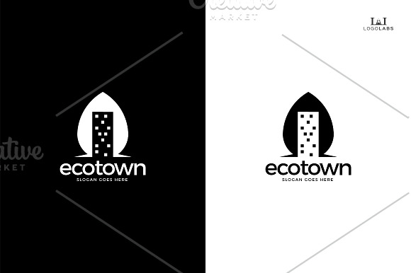 Eco Town Logo in Logo Templates - product preview 2