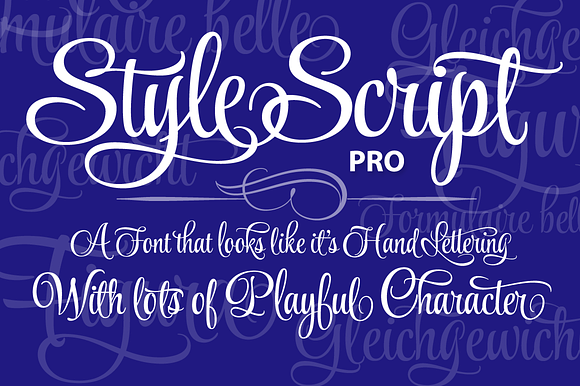 Style Script Pro in Script Fonts - product preview 3