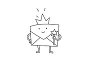 Envelope Princess character scetch