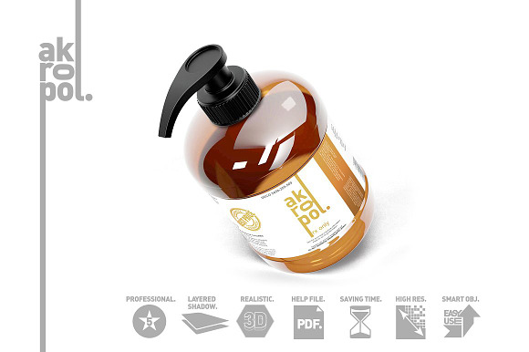 Amber Bottles in Product Mockups - product preview 1