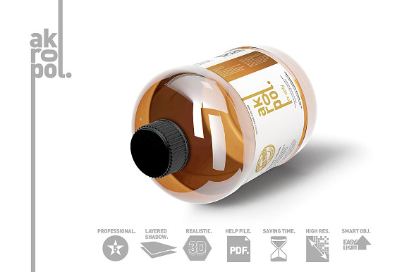 Amber Bottles in Product Mockups - product preview 2