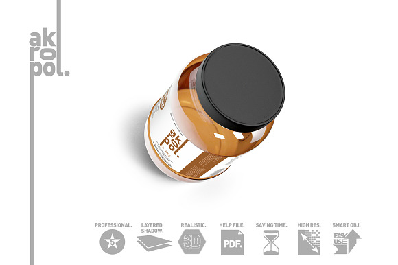 Amber Bottles in Product Mockups - product preview 3