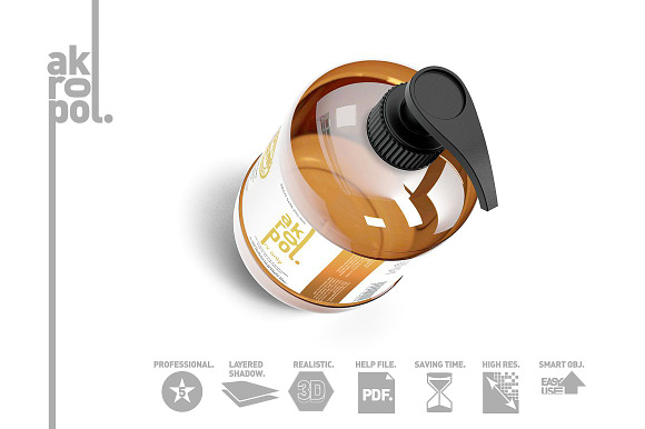 Amber Bottles in Product Mockups - product preview 4