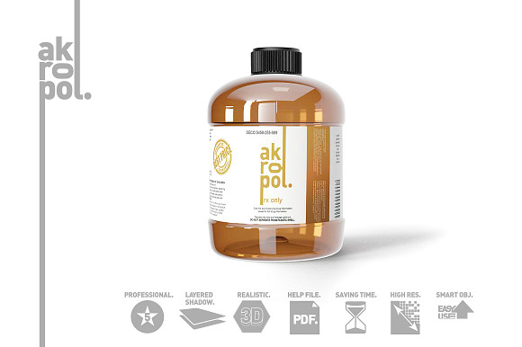 Amber Bottles in Product Mockups - product preview 5