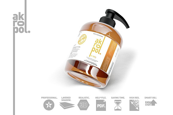 Amber Bottles in Product Mockups - product preview 7
