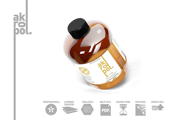 Amber Bottles in Product Mockups - product preview 8