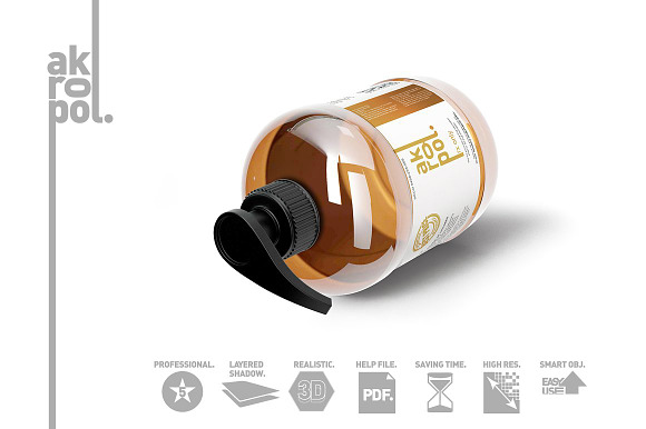 Amber Bottles in Product Mockups - product preview 10