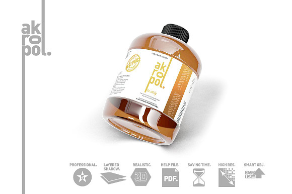 Amber Bottles in Product Mockups - product preview 11