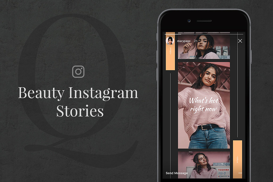 Q Beauty Instagram Stories in Instagram Templates - product preview 8