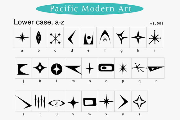 Mid-Century Modern Ornaments Font in Symbol Fonts - product preview 11