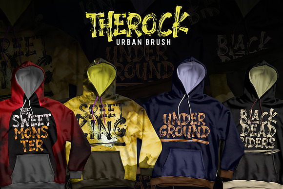 THEROCK // URBAN BRUSH in Display Fonts - product preview 3