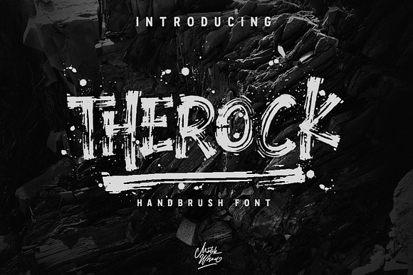 THEROCK // URBAN BRUSH in Display Fonts - product preview 9