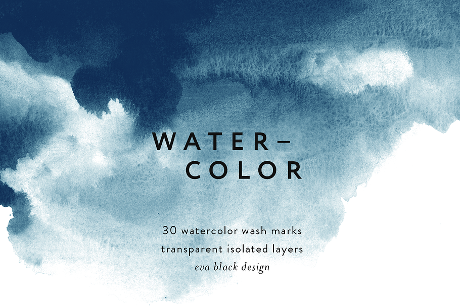 Watercolor Wash Marks