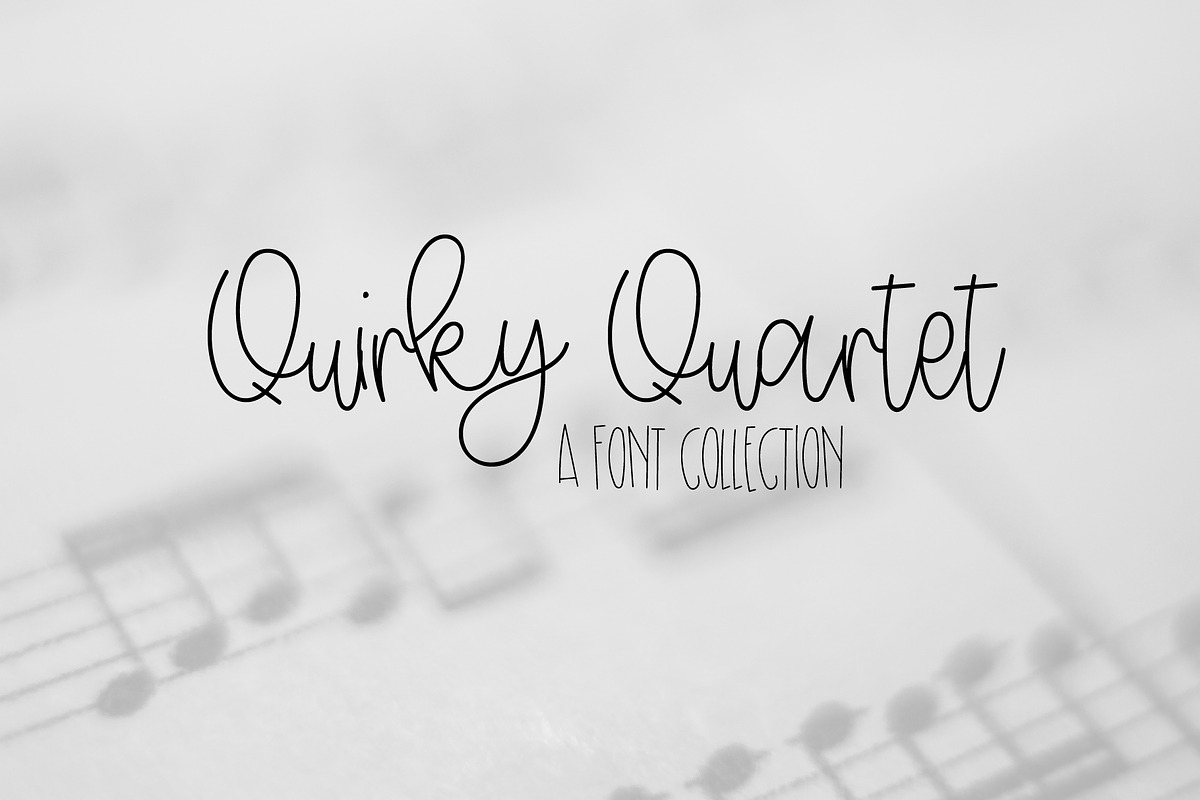 Quirky Quartet - Font Collection in Display Fonts - product preview 8