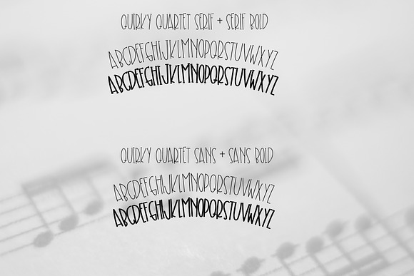 Quirky Quartet - Font Collection in Display Fonts - product preview 3