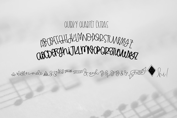 Quirky Quartet - Font Collection in Display Fonts - product preview 4