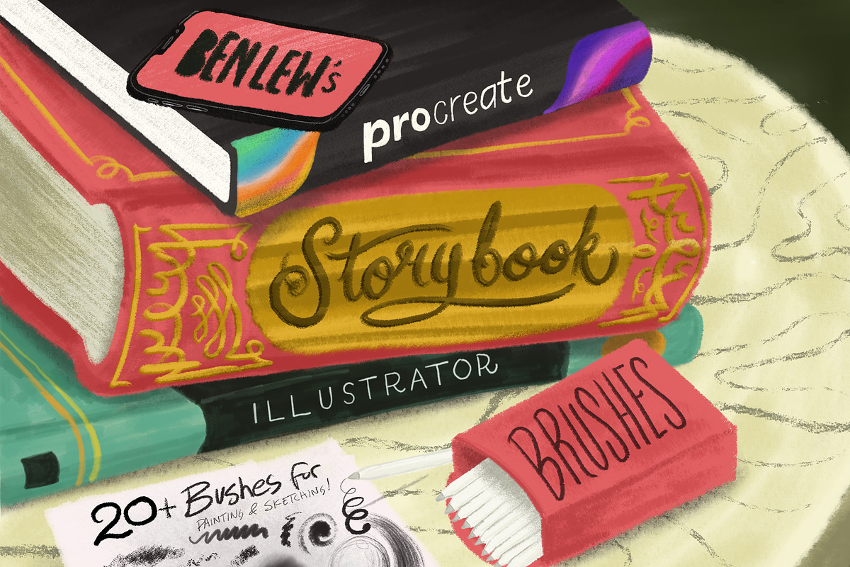 Storybook Illustrator for Procreate in Add-Ons - product preview 8