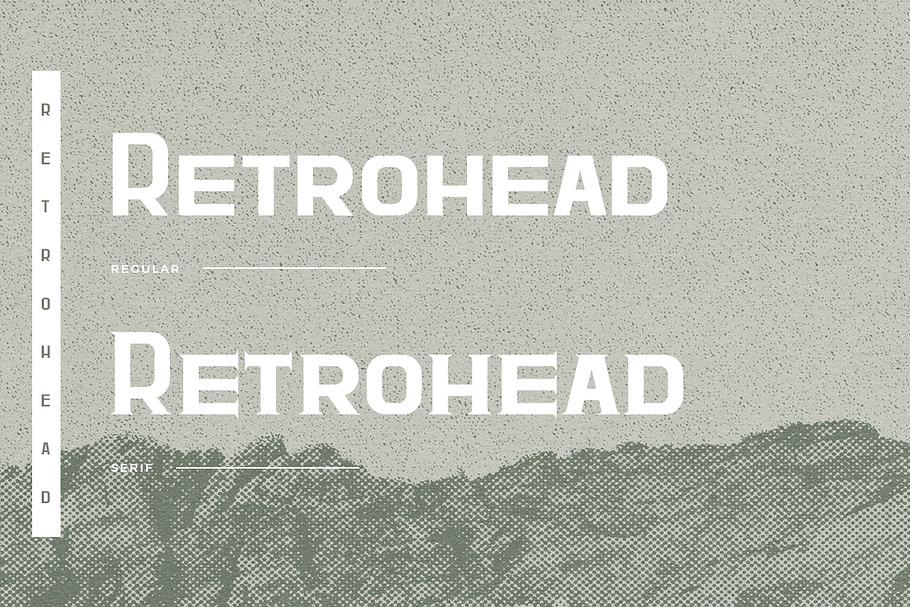 Retrohead Vintage Font | Typeface