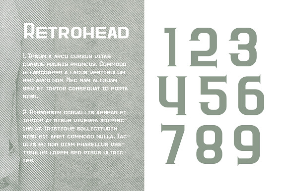 Retrohead Vintage Font | Typeface in Display Fonts - product preview 1
