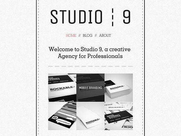 Studio 9 - a Creative Agency Portfol in WordPress Minimal Themes - product preview 1