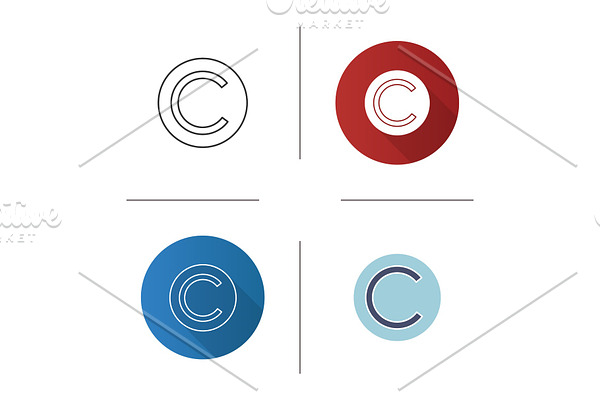 Copyright symbol icon