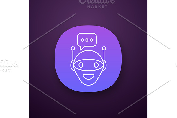 Chat bot app icon