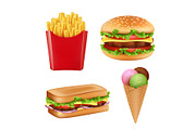 Fast food pictures. Hamburger