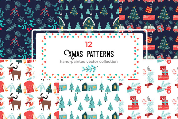 Xmas Carnival, Hand drawn Graphics in Illustrations - product preview 6