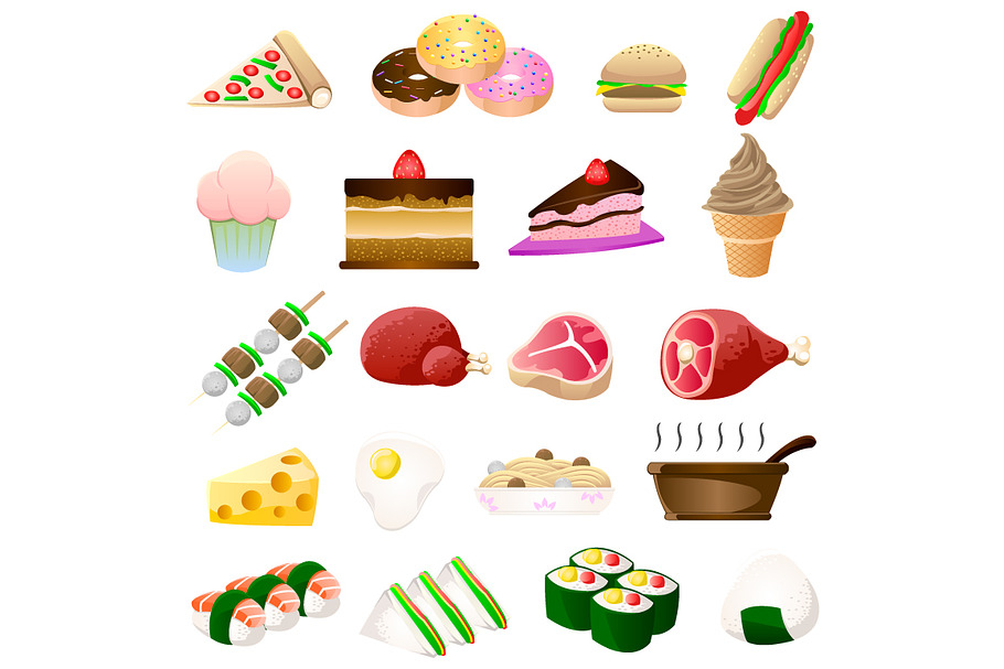 Food Icons in Illustrations - product preview 8