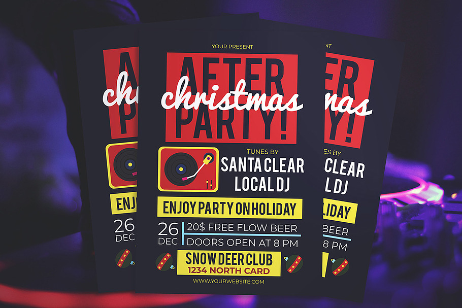Christmas After Party Flyer