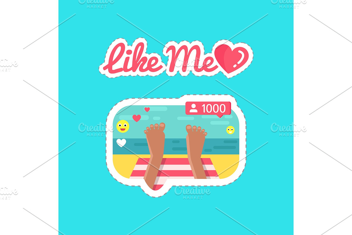 Like Me Social Network and Streams in Illustrations - product preview 8