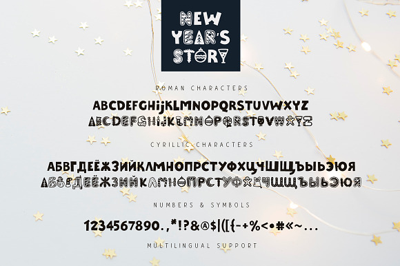 New Year's Story in Display Fonts - product preview 8