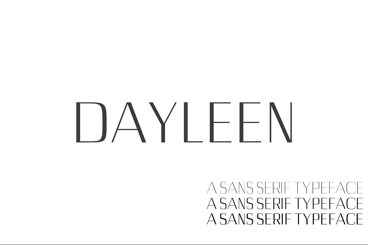 Dayleen Sans Serif Font Family in Sans-Serif Fonts - product preview 8
