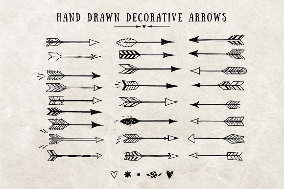 Hand Drawn Arrows in Illustrations - product preview 1