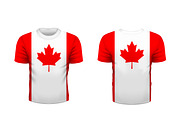 Sport t-shirt with canada flag