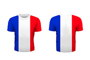 Sport t-shirt with france flag