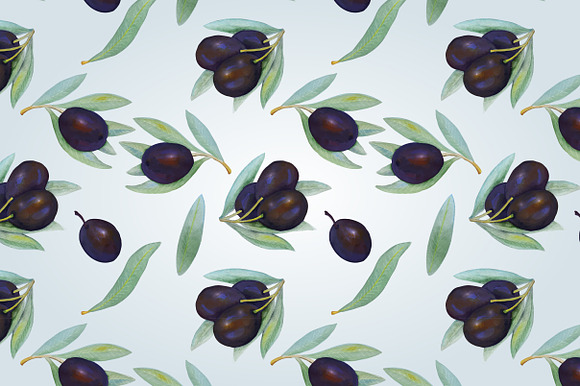 Big olives set 2 in Illustrations - product preview 3