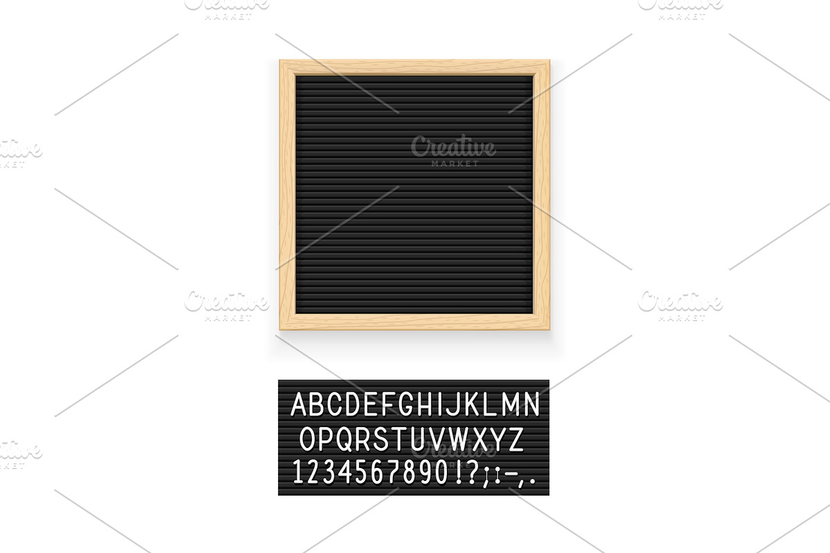 Black letter board in Illustrations - product preview 8